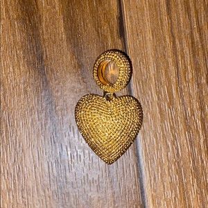 Gold plated heart necklace pendant